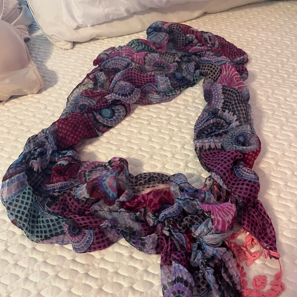 Colorful Patterned Women's Scarf